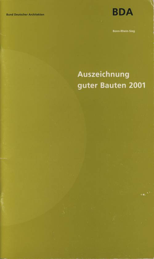 BDA - Auszeichnung guter Bauten 2001