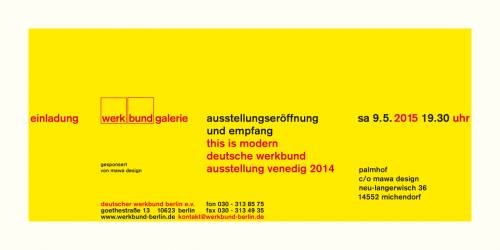 Einladungskarte zur Ausstellung
