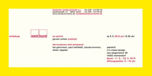 Einladungskarte zur Ausstellung